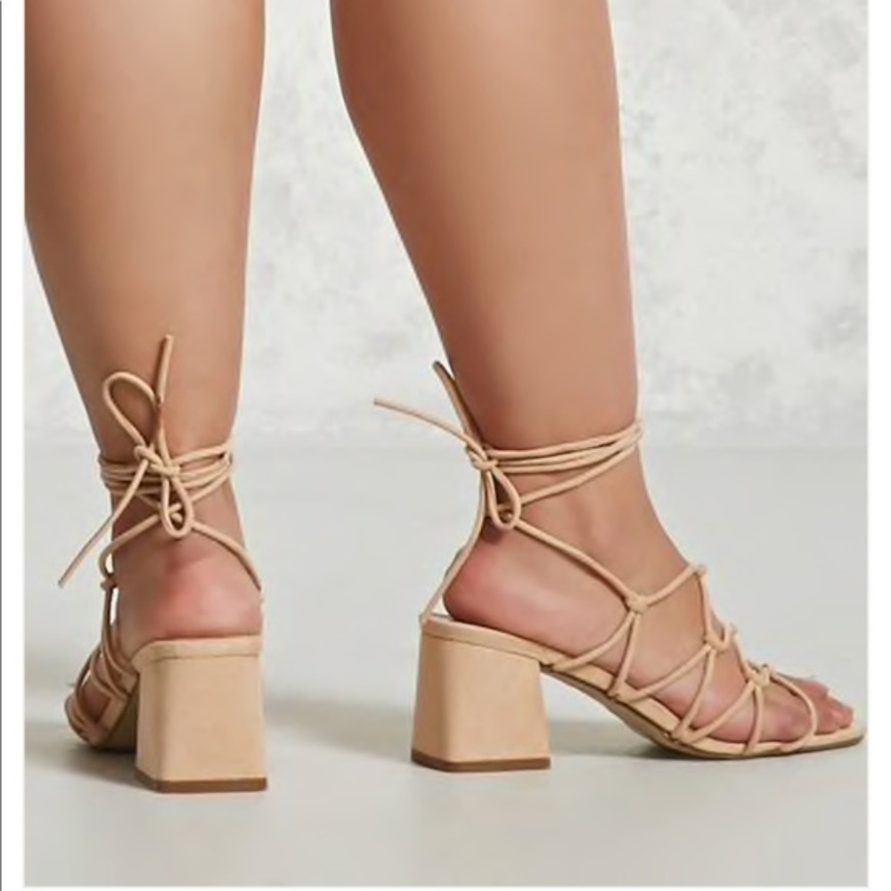 Laceup Block Heels Sz 12